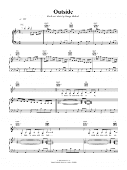 page one of Outside (Piano, Vocal & Guitar Chords (Right-Hand Melody))