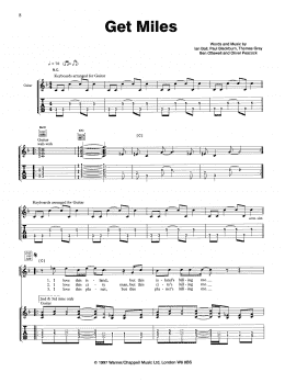 page one of Get Miles (Guitar Tab)