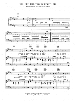 page one of You See The Trouble With Me (Piano, Vocal & Guitar Chords (Right-Hand Melody))