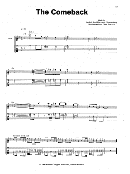 page one of The Comeback (Guitar Tab)