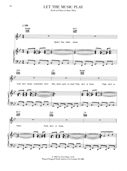 page one of Let The Music Play (Piano, Vocal & Guitar Chords (Right-Hand Melody))