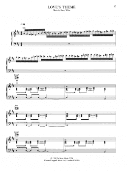 page one of Love's Theme (Piano, Vocal & Guitar Chords (Right-Hand Melody))