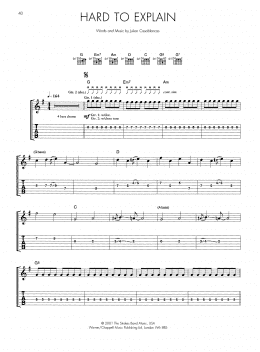 page one of Hard To Explain (Guitar Tab)