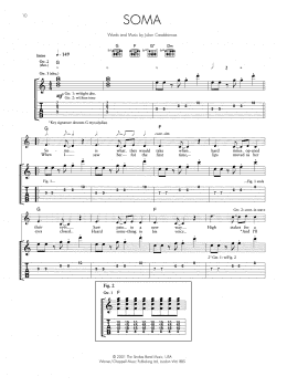 page one of Soma (Guitar Tab)