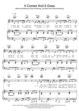 page one of It Comes And It Goes (Piano, Vocal & Guitar Chords (Right-Hand Melody))