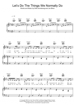 page one of Let's Do The Things We Normally Do (Piano, Vocal & Guitar Chords (Right-Hand Melody))