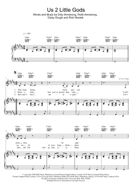 page one of Us 2 Little Gods (Piano, Vocal & Guitar Chords (Right-Hand Melody))