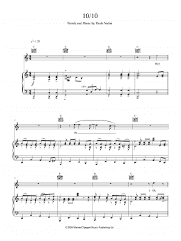 page one of 10 Out Of 10 (Piano, Vocal & Guitar Chords (Right-Hand Melody))