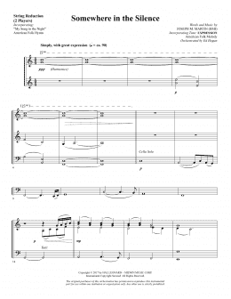 page one of Somewhere in the Silence - Keyboard String Reduction (Choir Instrumental Pak)