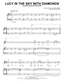 page one of Lucy In The Sky With Diamonds (Piano & Vocal)