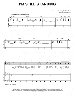 page one of I'm Still Standing (Piano & Vocal)