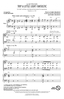 page one of Trip A Little Light Fantastic (from Mary Poppins Returns) (arr. Mark Brymer) (SAB Choir)