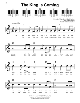 page one of The King Is Coming (Super Easy Piano)