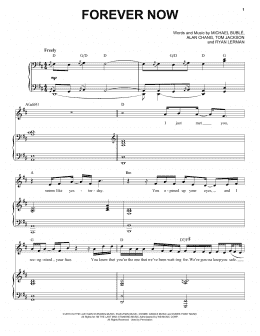 page one of Forever Now (Piano & Vocal)