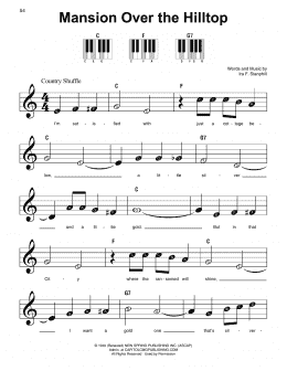 page one of Mansion Over The Hilltop (Super Easy Piano)