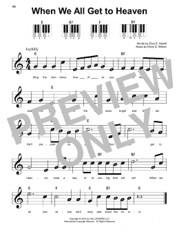 page one of When We All Get To Heaven (Super Easy Piano)