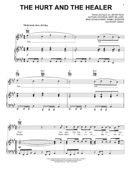 page one of The Hurt And The Healer (Piano, Vocal & Guitar Chords (Right-Hand Melody))