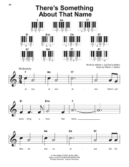 page one of There's Something About That Name (Super Easy Piano)