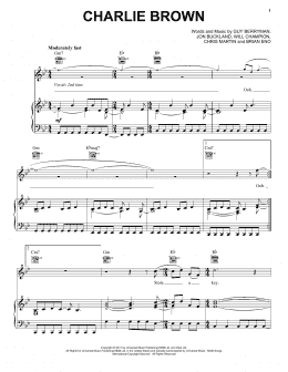page one of Charlie Brown (Piano, Vocal & Guitar Chords (Right-Hand Melody))