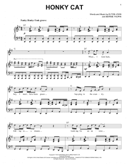 page one of Honky Cat (Piano & Vocal)