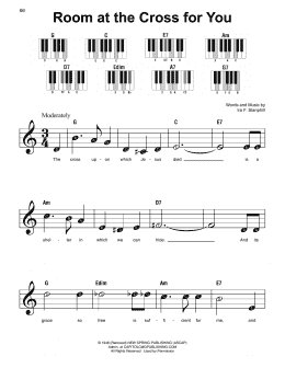 page one of Room At The Cross For You (Super Easy Piano)