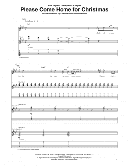 page one of Please Come Home For Christmas (Guitar Tab)