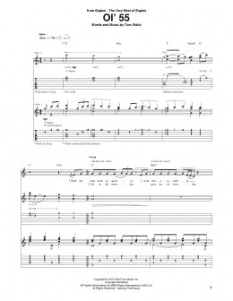 page one of Ol' 55 (Guitar Tab)