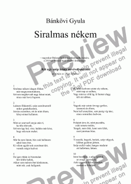 page one of Siralmas nékem