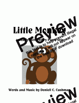 page one of Little Monkey 