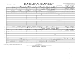 page one of Bohemian Rhapsody - Full Score (Marching Band)
