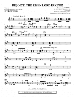 page one of Rejoice, the Risen Lord Is King! - Bb Trumpet 1,2 (Choir Instrumental Pak)
