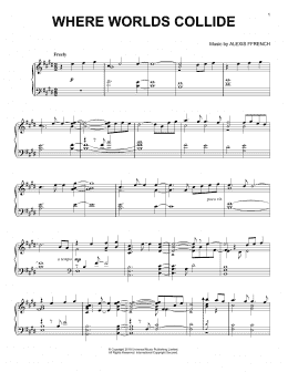 page one of Where Worlds Collide (Piano Solo)