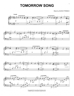 page one of Tomorrow Song (Piano Solo)