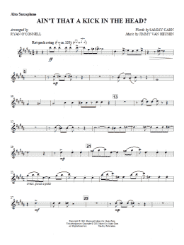page one of Ain't That A Kick In The Head? - Eb Alto Saxophone (Choir Instrumental Pak)