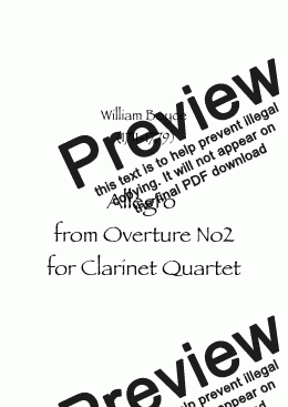 page one of Allegro from Overture No2