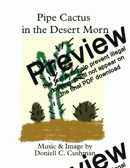 page one of Pipe Cactus in the Desert Morn