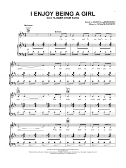 page one of I Enjoy Being A Girl (Vocal Pro + Piano/Guitar)