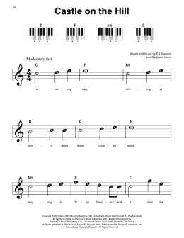 page one of Castle On The Hill (Super Easy Piano)