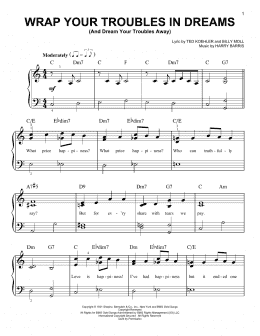 page one of Wrap Your Troubles In Dreams (And Dream Your Troubles Away) (Easy Piano)