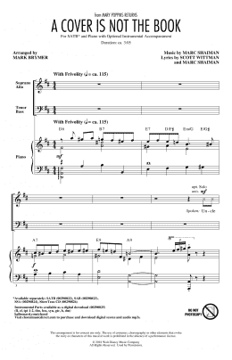 page one of A Cover Is Not The Book (from Mary Poppins Returns) (arr. Mark Brymer) (SATB Choir)