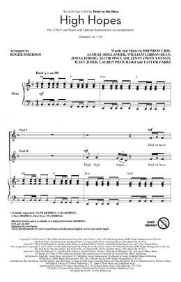 page one of High Hopes (arr. Roger Emerson) (2-Part Choir)