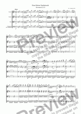 page one of Eine Kleine Nachtmusik - unabridged