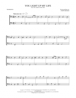 page one of You Light Up My Life (Trombone Duet)