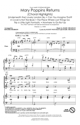 page one of Mary Poppins Returns (Choral Highlights) (arr. Roger Emerson) (2-Part Choir)