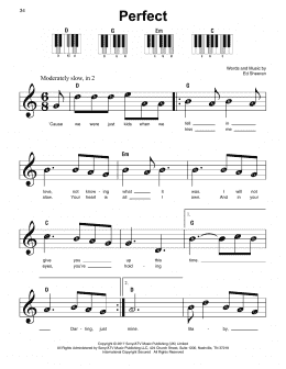 page one of Perfect (Super Easy Piano)