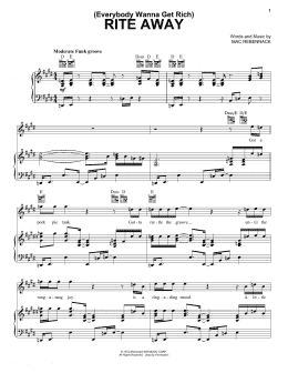 page one of (Everybody Wanna Get Rich) Rite Away (Piano, Vocal & Guitar Chords (Right-Hand Melody))