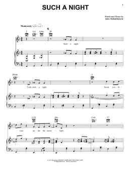 page one of Such A Night (Piano, Vocal & Guitar Chords (Right-Hand Melody))