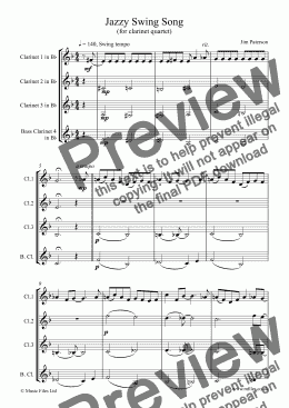 page one of Jazzy Swing Song