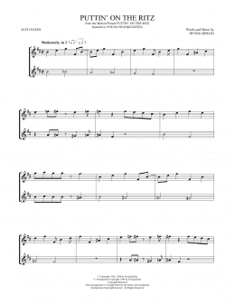 page one of Puttin' On The Ritz (Alto Sax Duet)