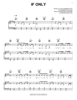page one of If Only (feat. Dua Lipa) (Piano, Vocal & Guitar Chords (Right-Hand Melody))